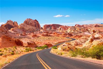 Straße durch das Valley of Fire State Park